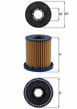 Õlifilter Knecht OX1350, sobib Opel Astra K, Insignia B