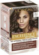 Püsiv juuksevärv L'Oreal Paris Excellence Creme Universal Nudes, hele pruun