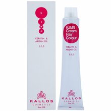 Juuksevärv Kallos KJMN Professional Cream Hair Colour Keratin & Argan Oil 7.31 Cappuccino, 100 ml