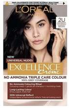 Juuksevärv L'Oreal Excellence Creme Universal Nudes 2U Darkest Brown, 192 ml