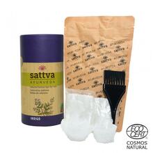 Taimsed juuksevärvid Sattva Ayurveda Indigo, sinimust, 150g