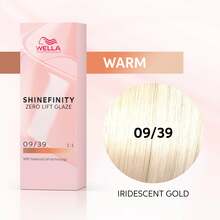 Geeljas juuksevärv Wella Professionals Shinefinity Zero Lift Glaze 09/39 Iridescent Gold, 60 ml