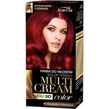 Juuksevärv Joanna Multi Cream Color 34 Intense Red, 100 ml