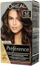Juuksevärv L'Oreal Preference 6.21 Zurich, 160 ml