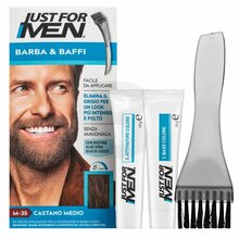Värvigeel näole ja vuntsidele Just For Men Moustache & Beard Color M35 Medium Brown