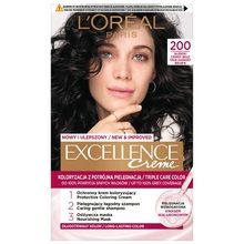 Juuksevärv L'Oreal Paris Excellence Creme 200 Dark Brown
