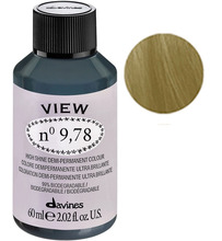 Poolpüsiv juuksevärv Davines View 9.78 Gloss, 60 ml