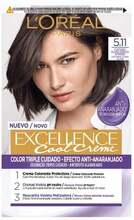 Juuksevärv L'Oreal Excellence Cool Creme 5.11 Ultra Ash Light Brown, 60 ml
