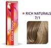 Püsivärv Wella Professionals Color Touch 7-1 Medium Ash Blonde, 60 ml