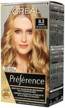 Juuksevärv L'Oreal Preference 8.3, 160 ml