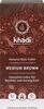 Taimne juuksevärv Khadi Naturprodukte Medium Brown, 100 g