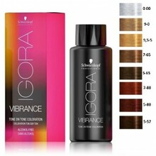 Professionaalne juuksevärv Schwarzkopf Professional Igora Vibrance Tone on Tone 3-0 Dark Brown, 60 ml