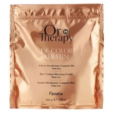 Pleegituspulber juustele Fanola Oro Therapy De-Color Keratin Blue, 500 g