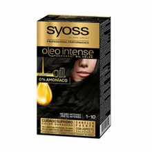 Püsiv juuksevärv Syoss Oleo Intense 1.10 Intense Black, 115 ml