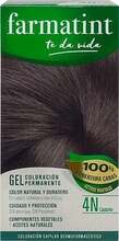 Püsiv juuksevärv Farmatint Permanent Color Gel 4N Brown, 150 ml