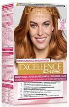 Püsiv juuksevärv L'Oreal Paris Excellence Creme 7.43 Copper Blonde, 176 ml