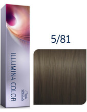 Professionaalne juuksevärv Wella Professionals Illumina 5/81 Light Perl Ash Brown, 60 ml