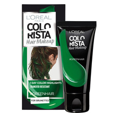 Poolpüsiv juuksevärv L'Oreal Paris Colorista Hair Makeup GREENHAIR, 30 ml
