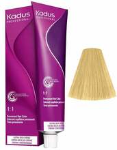 Püsiv juuksevärv Kadus Professional Permanent Color, 9/0 Natural Very Light Blond