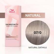 Geeljas juuksevärv Wella Professionals Shinefinity Zero Lift Glaze 07/0 Natural Oatmilk, 60 ml
