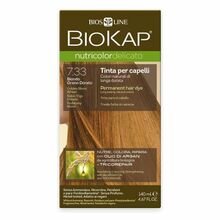 Püsiv juuksevärv Biokap Nutricolor Delicato 7.33 Golden Blond Wheat, 140 ml