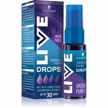 Ajutised juuksevärvi tilgad Schwarzkopf LIVE Drops Orchid Purple, 30 ml