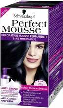 Juuksevärv Schwarzkopf Perfect Mousse 210 Icy Black, 35 ml