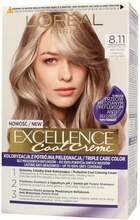 Juuksevärv L'Oreal Excellence Cool Creme 8.11 Ultra Ash Light Blonde, 60 ml