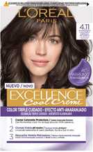 Juuksevärv L'Oreal Paris Excellence Cool Creme 4.11 Intense Ash Brown, 192 ml