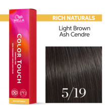 Poolpüsivärv Wella Professionals Color Touch 5-19 Light Brown Ash Cendre, 60 ml