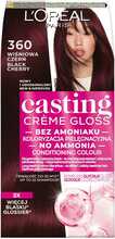 Juuksevärv L'Oreal Paris Casting Creme Gloss 360 Cherry Black, 150 ml