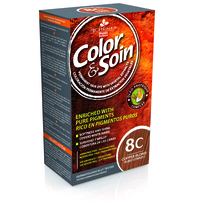 Püsiv juuksevärv COLOR & SOIN 8C Copper Blond, 135 ml