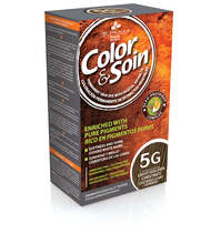 Püsiv juuksevärv COLOR & SOIN 5G hele kuldpruun, 135 ml
