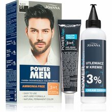 Juuksevärv meestele Joanna Power Men 01 Black, 30 ml