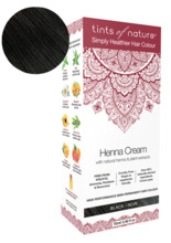 Poolpüsiv juuksevärv Tints of Nature Henna Cream Black, 70 ml