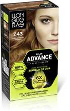 Juuksevärv Llongueras Color Advance 7.43 keskmine kuldne vask, 1 tk