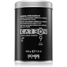 Juukseid helendav pulber Echosline Karbon 9 Dust-Free Bleaching Powder with Charcoal, 500 g