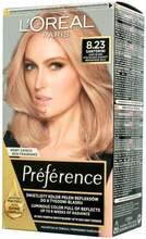 Püsiv juuksevärv L'Oreal Paris Preference 8.23 Medium Rose Gold, 160 ml