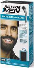 Habeme- ja vuntsivärv Just For Men Mustache & Beard Real Black, 28,4 g