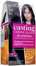 Juuksevärv L'Oreal Casting Creme Gloss 210 tumesinine must, 180 ml