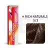 Püsipoolpüsivärv Wella Professionals Color Touch Rich Naturals 5/3 Light Brown, 60 ml