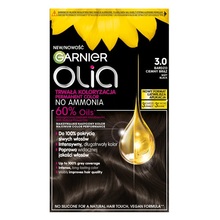 Püsiv juuksevärv Garnier Olia 3.0 Soft Black, ammoniaagivaba