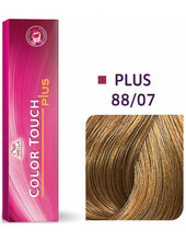 Püsipoolpüsivad juuksevärvid Wella Professionals Color Touch Plus 88-07 Intense Light Blonde/Natural Brown, 60 ml