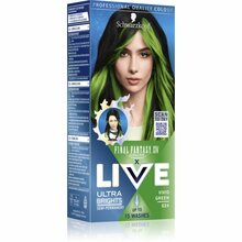 Poolpüsivärv Schwarzkopf LIVE Ultra Brights 024 Vivid Green, 1 tk