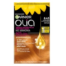 Püsiv juuksevärv Garnier Olia 8.43 Intense Light Gold, 60 ml