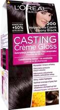 Juuksevärv L'Oreal Paris Casting Creme Gloss 200 Ebony Black, 180 ml