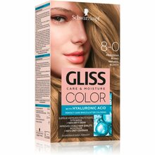 Püsiv juuksevärv Schwarzkopf Gliss Color 8-0 loomulik blond, 60 ml