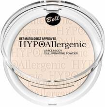 Valgustpeegeldav näo- ja kehapuuder Bell HypoAllergenic Illuminating, 01, 6 g