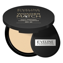 Kompaktpuuder Eveline Wonder Match, 02, SPF 30, 8 g