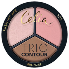 Näokontuuripuudrite komplekt Celia Trio Contour Powder 03, 50 g
